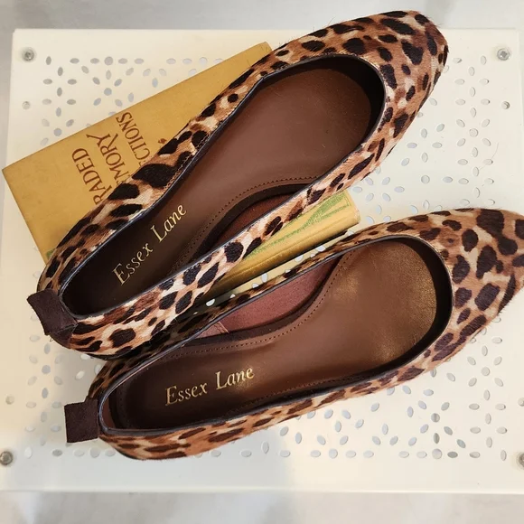 Essex Lane Elyn Leopard Print Ballet Flats 7.5M - Picture 4 of 9
